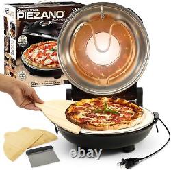 Electric Pizza Oven Indoor Portable 12 Inch Countertop Stone Baked Pizza Maker