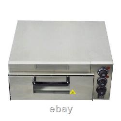 Electric Pizza Oven Single-Layer Stainless Steel Pizza Bread Maker Commercial