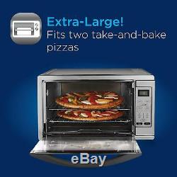 Extra Large Digital Countertop Convection Oven Stainless Steel For Pizza Bake