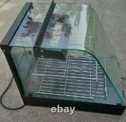 Food PIZZA DESERT BAKERY COUNTERTOP GLASS lighted DISPLAY CASE heavy duty