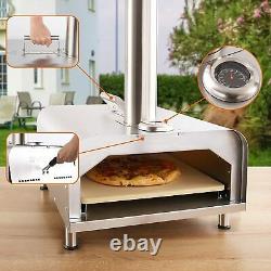 GYBER Fremont Stainless Steel Portable Outdoor Wood Fired Pizza Maker Oven