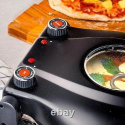 Granitestone Electric Pizza Maker Oven Countertop Indoor Grill Detachable Base