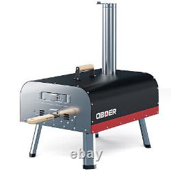 H&ZT 13 Outdoor Pizza Oven Wood Fired & Gas Pizza Maker for Outdoor Cooking