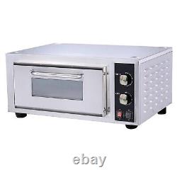 Hakka Commercial Countertop Pizza Oven 2200W Electric Single Deck Bakery Oven