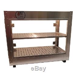 HeatMax Commercial 24 x 15 x 20 Countertop Food Pizza Pastry Warmer Display Case