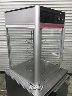Heated Glass Rotating Display Cabinet Pizza Hatco #9031 NSF Warmer Counter Top
