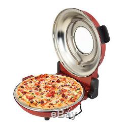 Kalorik Hot Stone Countertop Pizza Oven Adjustable Temp. Cutter & Paddles