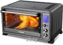 Large 6 piece convection oven countertop, 10 in 1, toast, pizza