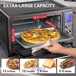 Large 6 piece convection oven countertop, 10 in 1, toast, pizza