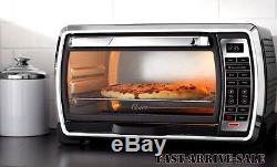 Large Digital Convection Oven Toaster Pizza Electric Countertop Stainless Black