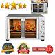 Large Toaster Oven Countertop French Door 18 Slice 14'' Pizza 20lb Turkey Silver