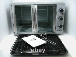Luby Extra Large Countertop French Door Oven Toaster Dual Temp 14'' Pizza