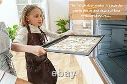 Luby Large Toaster Oven Countertop French Door Designed, 18 Slices, 14'' pizza