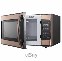 Microwave Oven Kitchen Powerful Cook Food Beverage Popcorn Pizza Copper Gold RV