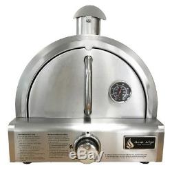 Mont Alpi Outdoor Pizza Oven Stone Stainless Steel Portable Countertop 12000 BTU