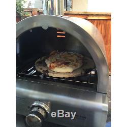 Mont Alpi Outdoor Pizza Oven Stone Stainless Steel Portable Countertop 12000 BTU