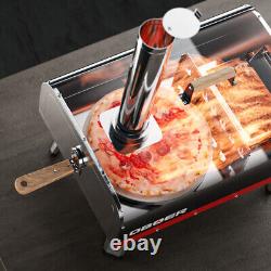 NAIZEA New Pizza Oven Pizza Grill & Gas Burner Stone Fold-up Legs Peel Carry Bag
