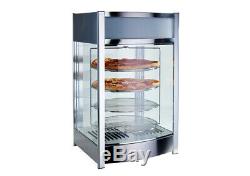 NEW 18 Electric Heated Pizza Warmer Pretzel Glass Display Case Winco EDM-2 9969