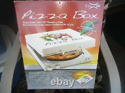 NEW CuiZen Pizza Box Portable Rotating Oven Countertop Home 12 Inch PIZ-4012
