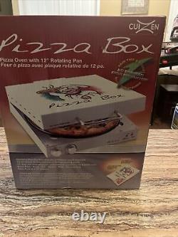 NEW Cuizen Pizza Box Countertop Pizza Oven With 12 Rotating Pan PIZ-4012