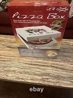 NEW Cuizen Pizza Box Countertop Pizza Oven With 12 Rotating Pan PIZ-4012