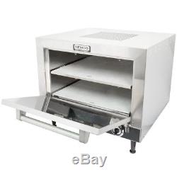NEW Nemco 6205-240 Countertop Pizza Oven with Double 19 Stone Deck 240V, 5400W