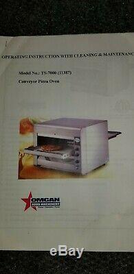 NEW Omcan 11387 Conveyor Commercial Counter Top Pizza Baking Oven TS700