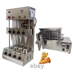 New 4 Head Pizza Cone Forming Machine 110V Cone Pizza Maker with Rotational Oven