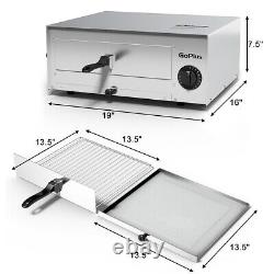 New Pizza Oven Stainless Home Kitchen Countertop Commercial Snack Pan Baker