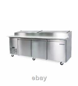 Norpole NP3R-PT Pizza Prep Table Refrigerated Counter