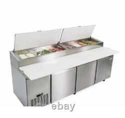 Norpole NP3R-PT Pizza Prep Table Refrigerated Counter