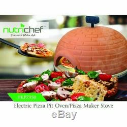NutriChef Upgraded Electric Pizza Oven Artisan Version 1100 Watt Countertop P