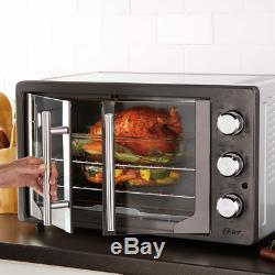 OVEN CONVECTION TOASTER Countertop Bake Broiler Pizza Large Electric Black Oster
