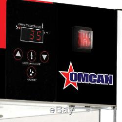 Omcan 41468 Counter Top Pizza Food Warmer Display Case 4 Shelves 18 Diameter