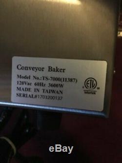Omcan TS7000 Conveyor Commercial Restaurant Counter Top Pizza Baking Oven 11387