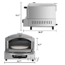 Outdoor Countertop Double Layer Gas Pizza Ovens Portable Propane Pizza Oven 110V