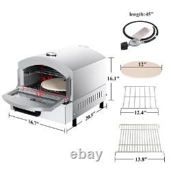 Outdoor Countertop Gas Pizza Ovens Double Layer Portable Propane Pizza Oven