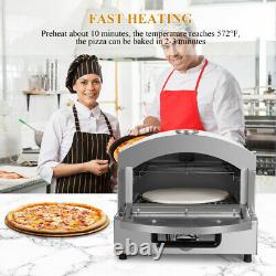 Outdoor Gas Pizza Oven Portable Pizza Grill Ovens Maker with 12'' Pizza Stone