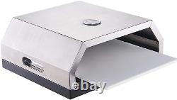 Outdoor Pizza Oven Grill Top Pizza Oven with Stone for Gas or Charcoal Grill