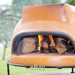 Outdoor Pizza Oven Small Clay Countertop Portable Wood Burning Patio Heater