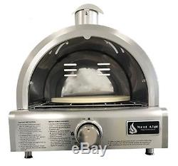 Outdoor Pizza Oven Stone Maker Propane Portable Gas Stainless Steel Countertop