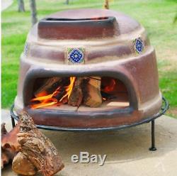 Outdoor Pizza Oven Wood Burning Fired Terracotta Clay Brick Table Counter Top