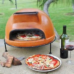Outdoor Pizza Oven Wood Fired Clay Brick Terracotta Table Counter Top Burning