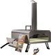 Outdoor Pizza Oven Wood Fired Pizza Oven Outside 12Pizza Stone Gift Silver New