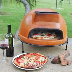 Outdoor Pizza Oven Wood Fired Terracotta Clay Burning Brick Table Counter Top