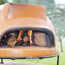 Outdoor Pizza Oven Wood Fired Terracotta Clay Burning Brick Table Counter Top
