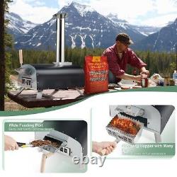 Outdoor Pizza Oven Wood Pellet Grill Portable Stove Smoker Grill Charcoal BBQ