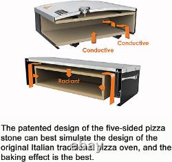 Outdoor Pizza Oven for Grill Professional Series Stainless and Enamel Steel Pizz