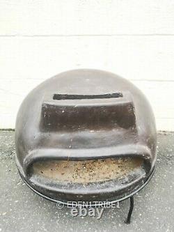 Outdoor Rustic Clay Oven Pizza Portable Countertop Patio Dome Clay With Stand