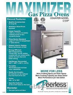 Peerless C131P Gas Countertop Pizza Oven with Pizza Stones 30,000 BTU